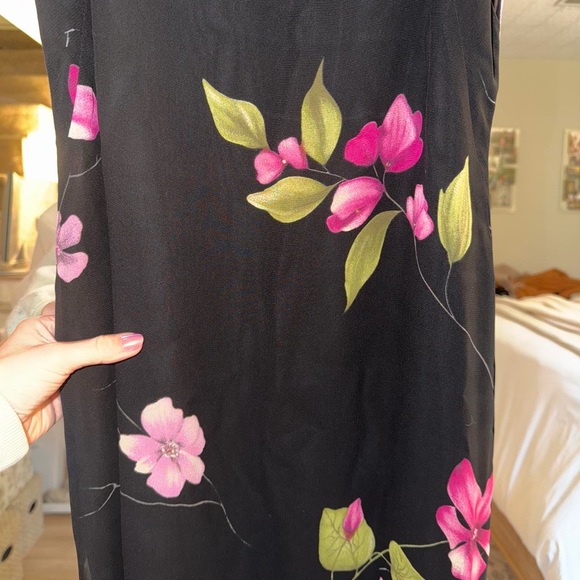 Floral Black Maxi Dress - Picture 3 of 7
